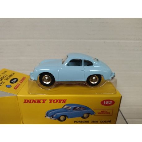 PORSCHE 356A BLUE WITH WINDOWS DINKY TOYS REPLICA ATLAS