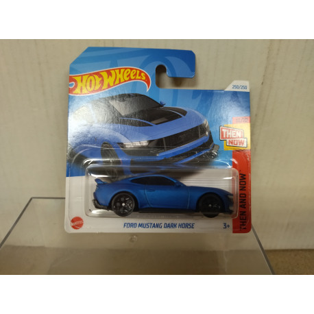 FORD MUSTANG DARK HORSE BLUE 10/10 THEN AND NOW 1:64 HOT WHEELS