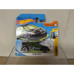 FORD FIESTA 2012 BLACK 9/9 CHECKMATE 1:64 HOT WHEELS