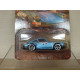 PORSCHE 911 1971 BLUE 4/5 VINTAGE CLUB 1:64 HOT WHEELS SILVER CARTON ROTO