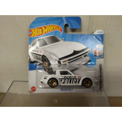 MAZDA RX-7 FC WHITE POLICE 8/10 FIRST RESPONSE 1:64 HOT WHEELS