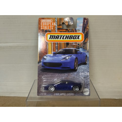 LOTUS EVORA 2008 BLUE 09/24 EUROPEAN STREETS 1:64 MATCHBOX