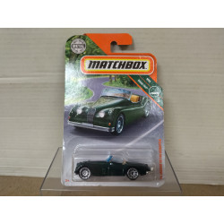 JAGUAR XK140 1956 ROADSTER GREEN 1:64 MATCHBOX LONG CARD