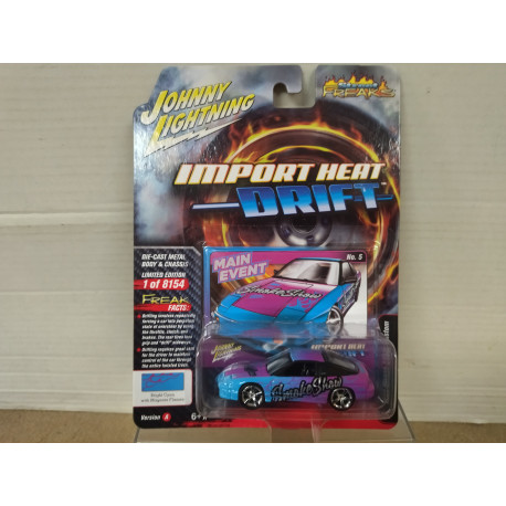NISSAN 240 SX 1990 CUSTOM IMPORT HEAT DRIFT 1:64 JOHNNY LIGHTNING