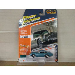 ASTON MARTIN DB5 1966 BLUE CLASSIC GOLD 1:64 JOHNNY LIGHTNING