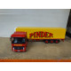 RENAULT AE380 MAGNUM 1990 PINDER TRUCK + TRAILER 1:43 ALTAYA IXO