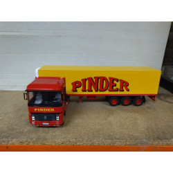 RENAULT AE380 MAGNUM 1990 PINDER TRUCK + TRAILER 1:43 ALTAYA IXO