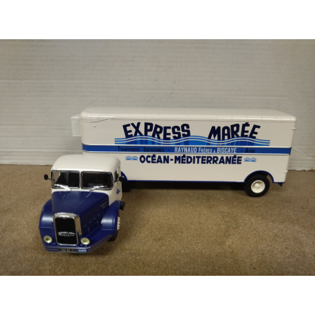 BERNARD 150 MB 1951-65 EXPRESS MAREE TRUCK + TRAILER 1:43 ALTAYA IXO