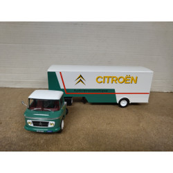 CITROEN TYPE U55 HEULIEZ 1962 HYDROPNEUMATIQUE TRUCK + TRAILER 1:43 ALTAYA IXO