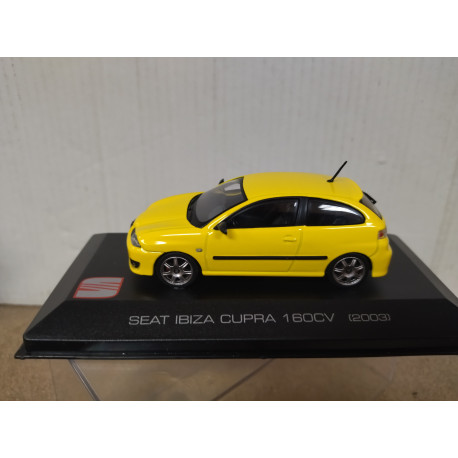 SEAT IBIZA 2003 CUPRA 160 CV AMARILLO 1:43 ALTAYA IXO