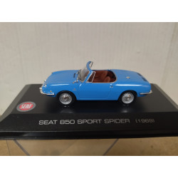 SEAT 850 SPORT SPIDER 1969 AZUL 1:43 ALTAYA IXO