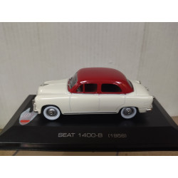 SEAT 1400 B 1956 BLANCO/ROJO 1:43 ALTAYA IXO