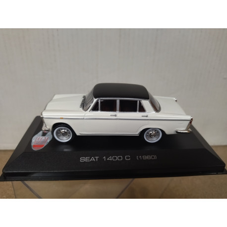SEAT 1400 C 1960 BLANCO/NEGRO 1:43 ALTAYA IXO