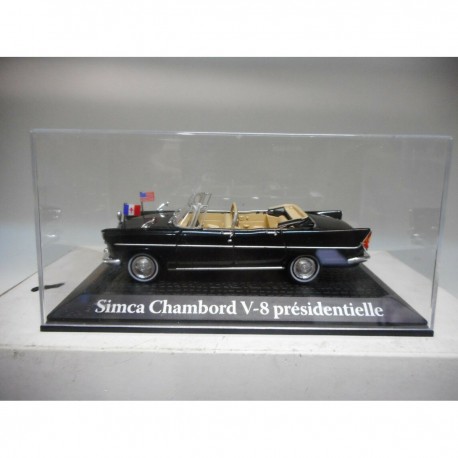 SIMCA CHAMBORD V8 1961 PRESIDENTIELLE DE GAULLE/KENNEDY 1:43 ATLAS NOREV