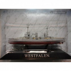 ACORAZADO WARSHIP SMS WESTFALEN 1909-19 1:1250 ATLAS De AGOSTINI n34