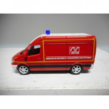 MERCEDES-BENZ SPRINTER POMPIERS apx 1:64 NOREV 3 INCHES (7,5cm)