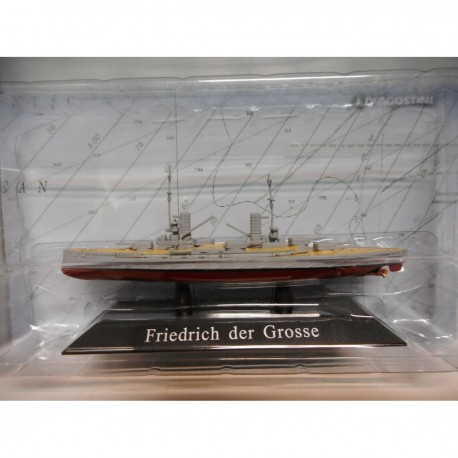 ACORAZADO WARSHIP SMS FRIEDRICH DER GROSSE 1912-19 1:1250 ATLAS De AGOSTINI n41