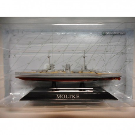 CRUCERO BATALLA WARSHIP SMS MOLTKE 1911-19 1:1250 ATLAS DeAGOSTINI n31