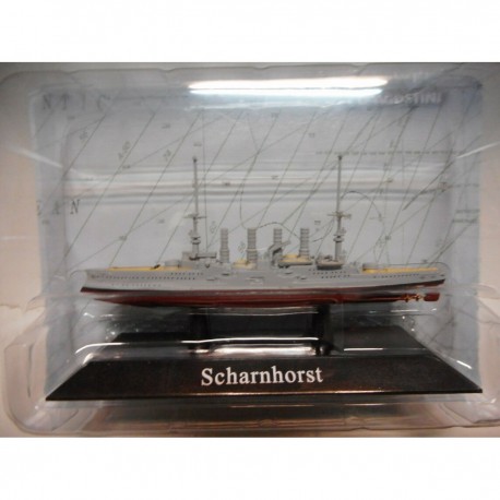 CRUCERO ACORAZADO WARSHIP SMS SCHARNHORST 1907-14 1:1250 ATLAS De AGOSTINI n42