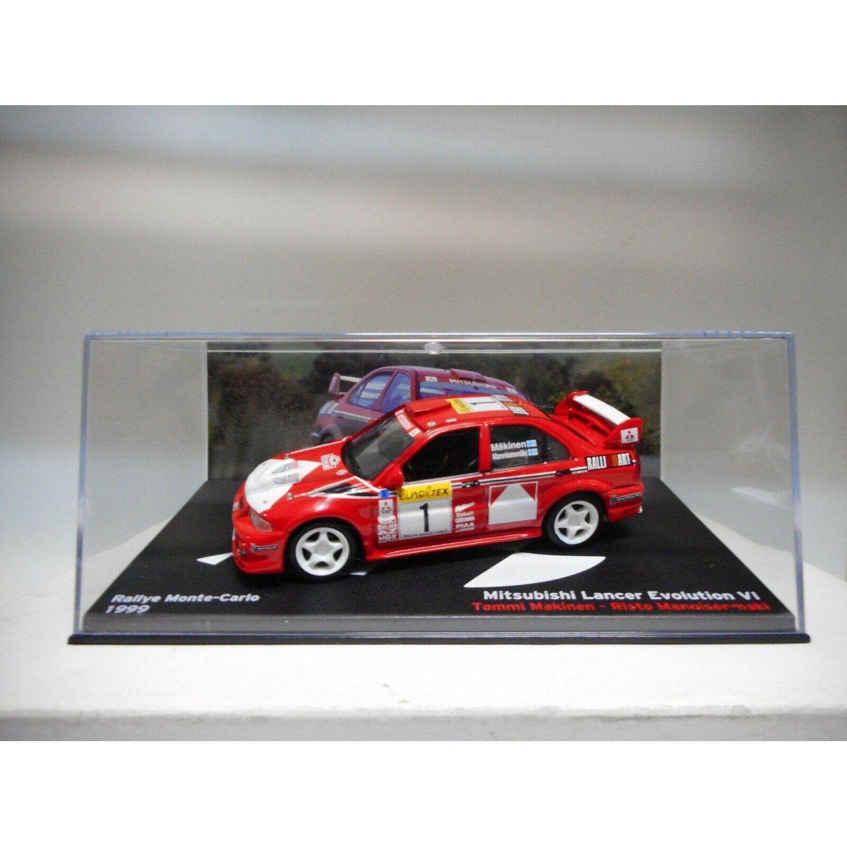 VI #1 Monte Carlo 1999 RLY7 voiture 1/43 IXO Altaya Rallye MITSUBISHI LANCER E VI #1 Monte Carlo 1999 RLY7 voiture 1/43 IXO Altaya Rallye MITSUBISHI LANCER E