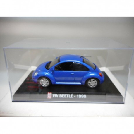 VOLKSWAGEN NEW BEETLE 1998 BLUE AUTOPLUS HACHETTE IXO 1:43 HARD BOX