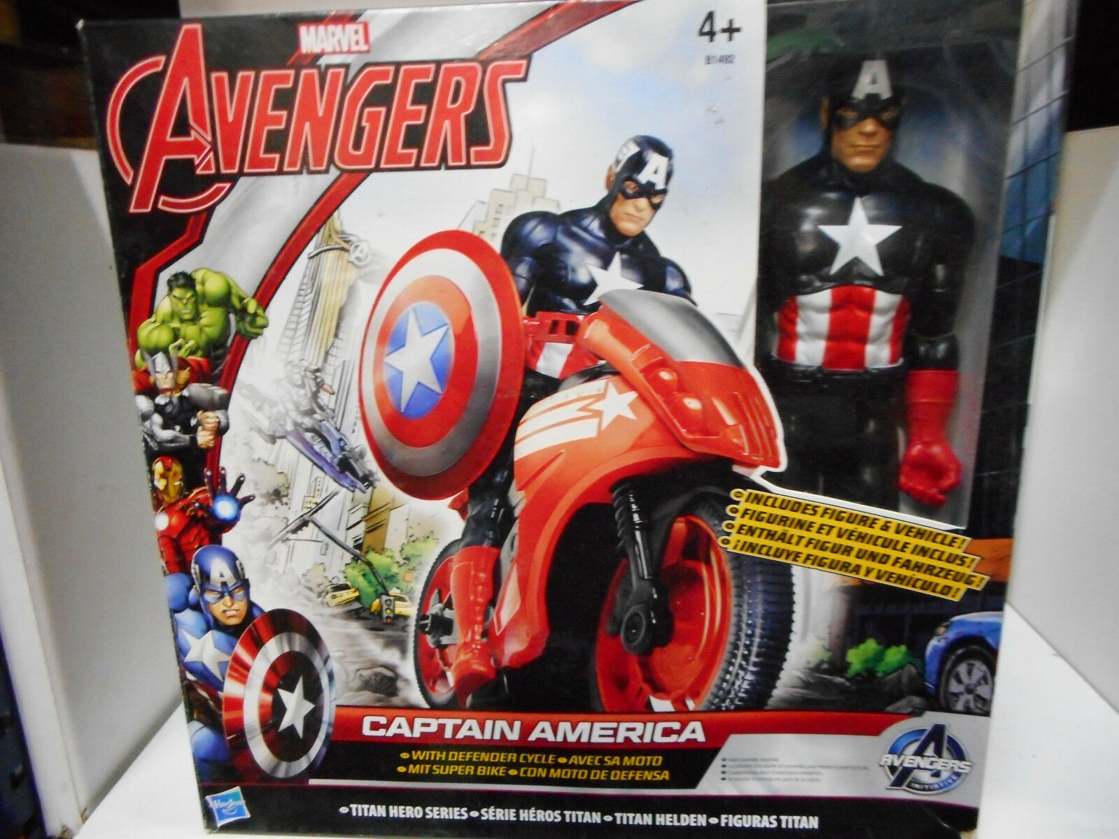 MARVEL AVENGERS CAPTAIN AMERICA W CYCLE FIGURE 12´´ HASBRO MARVEL AVENGERS CAPTAIN AMERICA W CYCLE FIGURE 12´´ HASBRO
