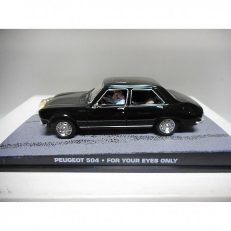 PEUGEOT 504 FOR YOUR EYES ONLY JAMES BOND 007 IXO 1:43