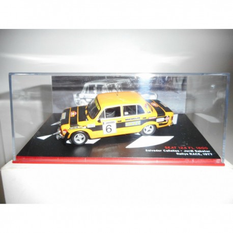 SEAT 124 FL 1800 RALLY RACE 1977 CAÑELLAS 1:43 altaya ixo