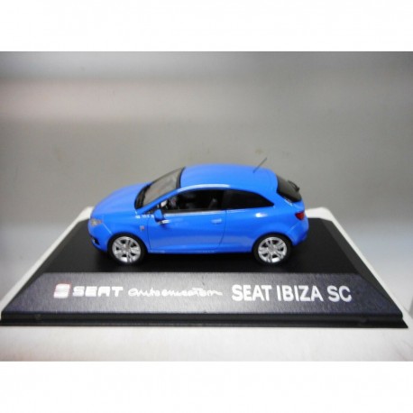 SEAT IBIZA 4 SC 2008-2012 AUTOEMOCION GALLIA BLUE FISHER DEALER SEAT 1/43