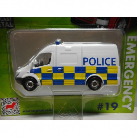 MERCEDES-BENZ SPRINTER VAN POLICE n19 CORGI TOYS TY669