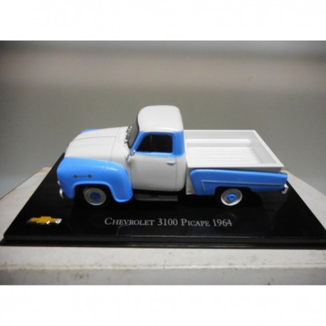 CHEVROLET 3100 1964 WHITE/BLUE CHV 52 BRAZIL 1:43 SALVAT IXO