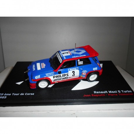 RENAULT 5 MAXI TURBO RALLY TOUR CORSE 1985 RAGNOTTI ALTAYA IXO 1:43