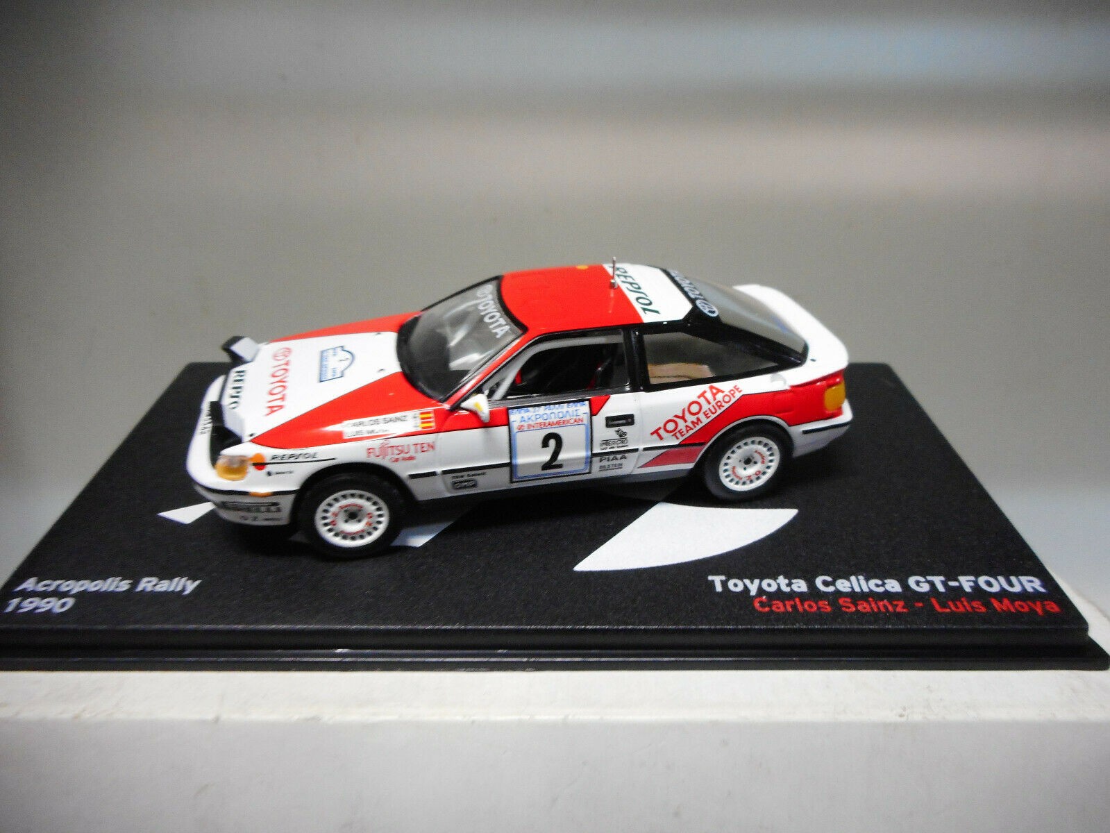 TOYOTA CELICA GT-FOUR RALLY ACROPOLIS 1990 SAINZ ALTAYA IXO 1/43