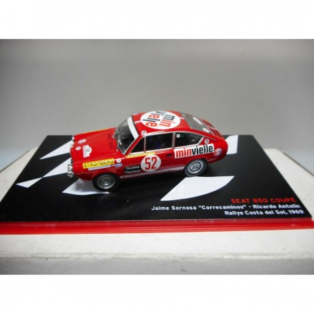 SEAT 850 COUPE RALLY COSTA DEL SOL 1969 SORNOSA 1:43 ALTAYA IXO xxx000