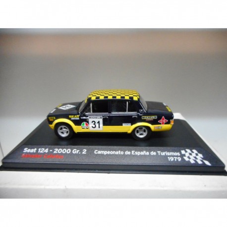 SEAT 124 2000 GR.2 1979 RALLY CTO TURISMOS ESPAÑA S.CAÑELLAS 1:43 ALTAYA IXO