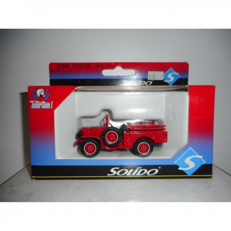 DODGE WC51 BOMBEROS POMPIERS FIRE SOLIDO 2136
