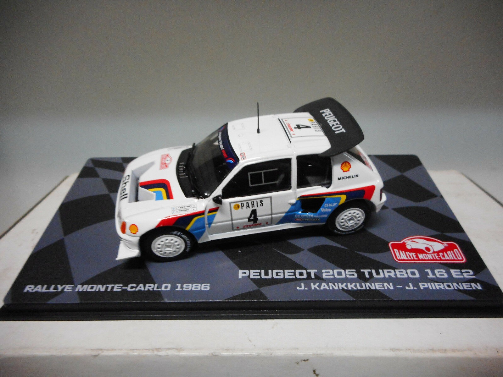 PEUGEOT 205 Gti N132 Rally Montecarlo 1986 lecour - A.c.Pauwels, red