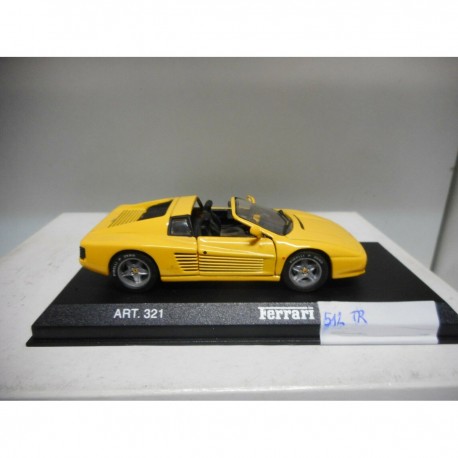 FERRARI 512 TR YELLOW DETAIL 1:43 NO ORIGINAL BOX