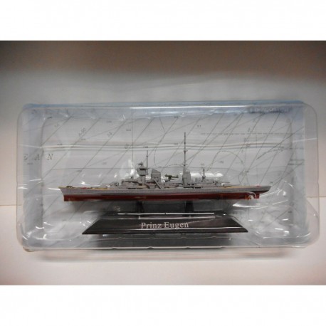 CRUCERO PESADO WARSHIP PRINZ EUGEN 1940-45 1:1250 ATLAS De AGOSTINI n10