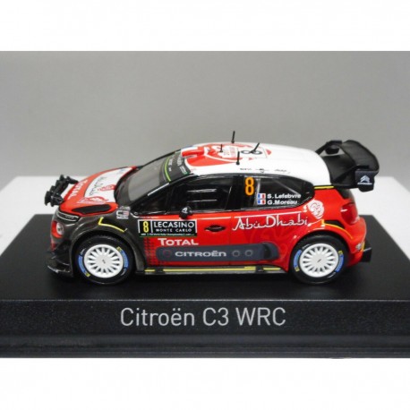 CITROEN C3 WRC RALLY MONTE CARLO 2017 S.LEFEBVRE NIGHT LIGHTS NOREV 155362 1:43