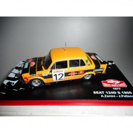 SEAT 124 D S 1800 RALLY MONTE CARLO 1977 ZANINI 1:43 ALTAYA IXO