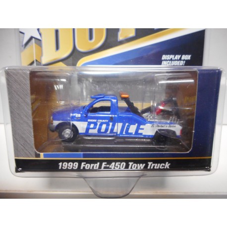 FORD F-450 TOW GRUA TRUCK 1999 POLICE, HIGHWAY JOHNNY LIGHTNING 1:64