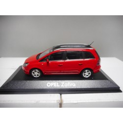 OPEL ZAFIRA B (W/PANORAMA ROOF) RED DEALER MINICHAMPS 1:43