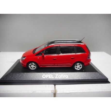OPEL ZAFIRA B (W/PANORAMA ROOF) RED DEALER MINICHAMPS 1:43