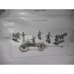 AGATN 003D LA FORJA DE CAMPAÑA NAPOLEON DIORAMA COMPLETO 54MM 5 PIEZAS ATLAS