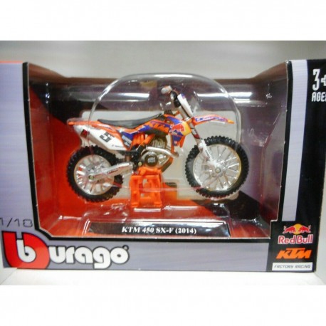 KTM 450 SX-F 2014 RED BULL FACTORY AMA SUPERCROSS DUNGEY ROCZEN BURAGO 1:18