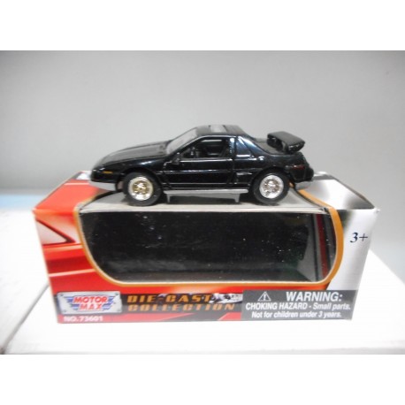 PONTIAC FIERO GT 1985 BLACK MOTOR MAX 1:64