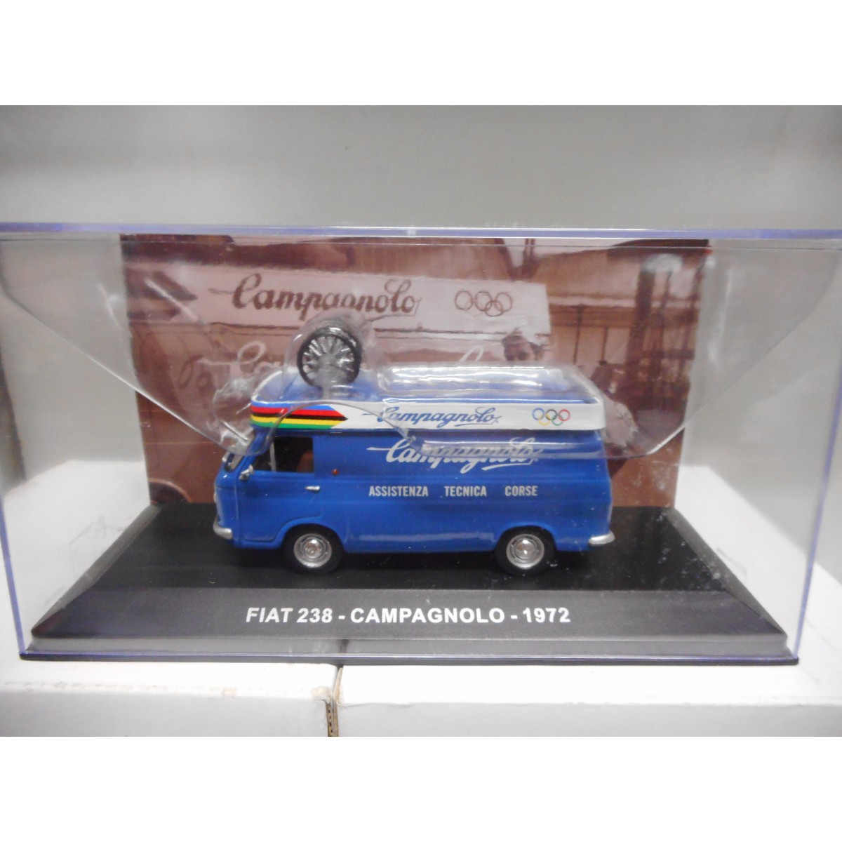 Modellino 1:43 Fiat 238 Van Campagnolo 1972 – Altaya, Assistenza Ciclistica Eddy Merckx