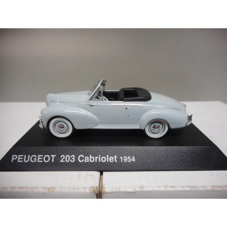 PEUGEOT 203 CABRIOLET 1954 HACHETTE 1:43