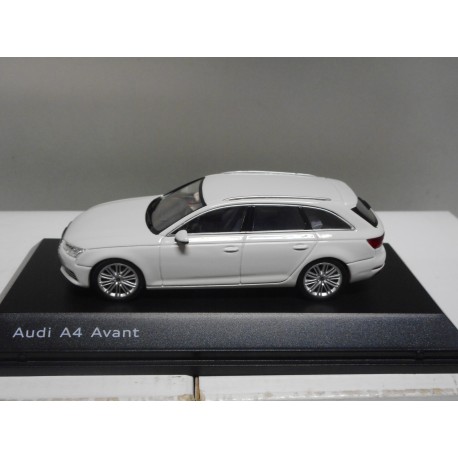 AUDI A4 B9 AVANT WHITE, GREY SPARK DEALER 1:43